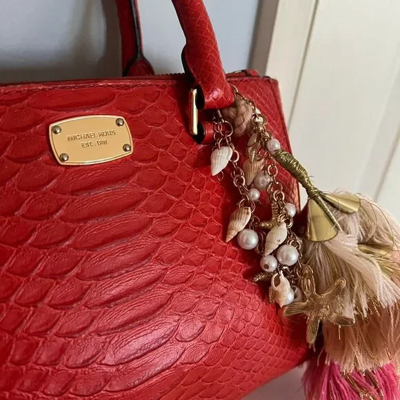 Michael-kors Women's Red and Orange Bag - Picture 3 of 8